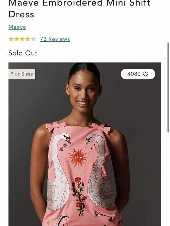 Anthropologie Dresses & Skirts - Anthropologie Embroidered Mini Shift Dress